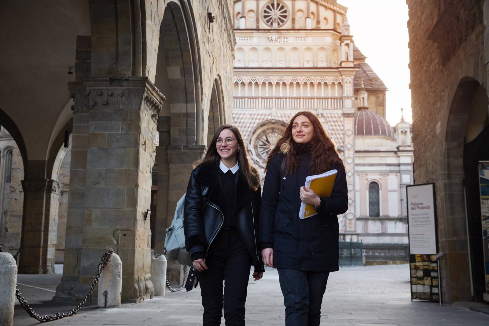 Students wandering around the city Students wandering around the city