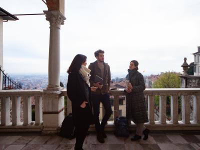 Casa dell'Arciprete - Terrace with students