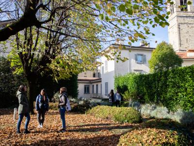 Rosate Campus internal garden